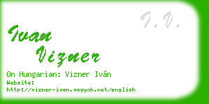 ivan vizner business card