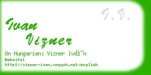 ivan vizner business card